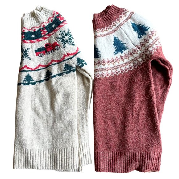 Bundle of 2 Maurices Women's Sweaters, Trees & Trucks - Size Small - Picture 1 of 13